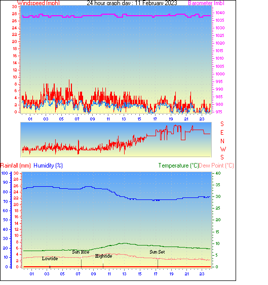 24 Hour Graph for Day 11