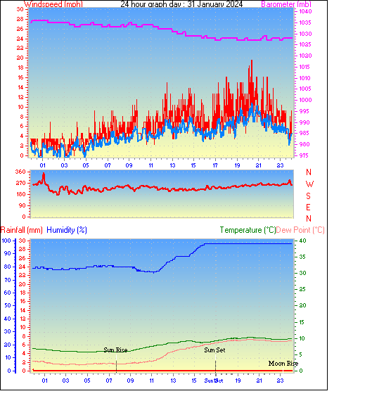 24 Hour Graph for Day 31