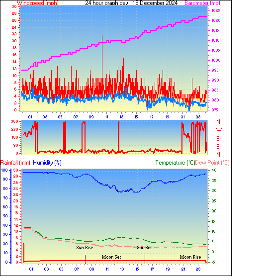 24 Hour Graph for Day 19