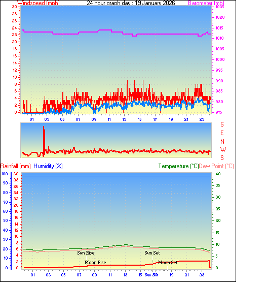 24 Hour Graph for Day 19