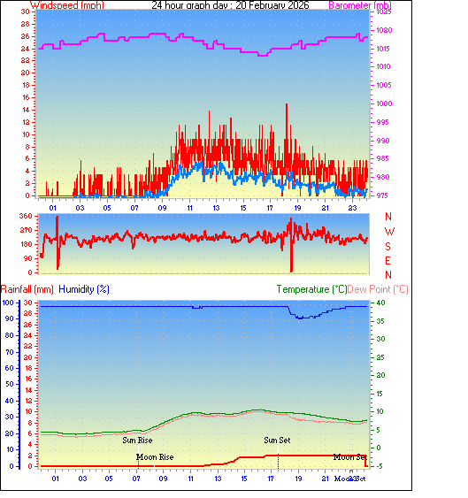 24 Hour Graph for Day 20