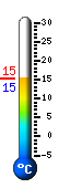 Currently 15.1C, Max: 17.4C, Min: 11.8C