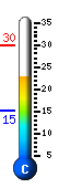 Currently 23.8�C, Max: 30.0�C, Min: 15.1�C